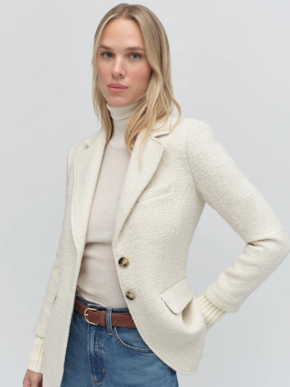 Favorite Daughter The City Layered Tweed Blazer - Picture 3 of 14